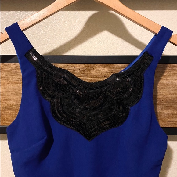 Cobalt Blue Cocktail Dress - Picture 2 of 2